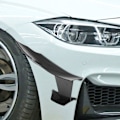 Miniatyrbild 4 av 5: Universal kolfiber look bilens främre stötfångare läpp splitter fenor kaross kanarder diffusor spoiler för -