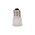 Miniatyrbillede 2 af 5: E12 til E14 pæreholder adapter sokkel konverter lys base lysestage hvid