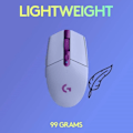 Miniatyrbild 5 av 5: Logitech G305 LIGHTSPEED Trådlös Spelmus, Hero 12K-sensor, 12 000 DPI, Lätt, 6 Programmerbara Knappar, 250 Timmars Batteritid, Lila
