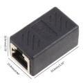 Miniatyrbillede 5 af 5: Rj45 LAN-stikadapterkobling LAN-forlængers afskærmede stik Bredbånd