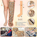 Miniatyrbillede 2 af 5: Over Knee High Fuzzy Socks Plush Furry Lange Benvarmere Brown