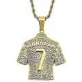 Pikkukuva 1 / 4: Jersey-kaulakoru miehille, Hip Hop Ronaldo No. 7 Jersey-kaulakoru