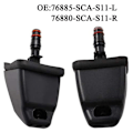 Pikkukuva 3 / 5: Uusi vasen ja oikea ajovalonpesurin suutin yhteensopiva Honda Crv 2002-2006 76885-sca-s11 76880-sca-s11 _aoba