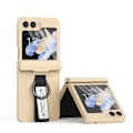 Miniatyrbillede 1 af 5: Z Flip 5 Ring Case, tynd hængselbeskyttelse stødsikkert etui til Samsung Galaxy Z Flip 5 med håndrem og ring Gold