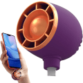 Miniatyrbillede 1 af 5: Lille bærbar lommetelefon ventilator - USB-drevet 180 graders roterende mobiltelefon ventilator - Energibesparende mini plug-in ventilator mini ventilator bærbar stille