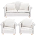 Miniatyrbild 1 av 3: Miniatyrdockor Mini Soffa Miniatyr Soffa 1/12 Skala Tillbehör Miniatyr Soffa Dockmöbler Set 1/ 12 Skala