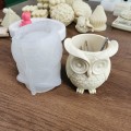 Miniatyrbillede 2 af 5: Diy Resinforme Egnet Til Slikkrukker Ugle Blomsterpot Form Lerforme A