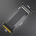 Pikkukuva 1 / 5: PCIE 4.0 16X Jatkekaapeli Nopea GPU Riser-kaapeli PCI Express -portilla GPU-jatkekaapelille