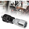Miniatyrbillede 3 af 5: 1 stk. cykelkrumtapværktøj, fint udført, let at betjene, holdbar sort cykelkrumtapudtrækker