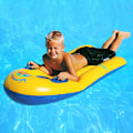 Miniatyrbillede 1 af 5: Oppustelig Surfboard Flydende Bodyboard med Håndtag Pool Flåder Række Dobbelt Luftkammer Boarding Sommer Hav Seng
