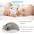 Miniatyrbillede 2 af 5: Trådløs Mus Sød Hamsterformet Datormus 1200DPI Lav Støj Bærbar USB-Mus Sladdløs Mus til PC Laptop Computer Notebook Grey