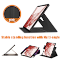 Miniatyrbillede 3 af 5: Roterende Stativ Cover til Samsung Galaxy Tab S9 SM-X710,SM-X716B,SM-X718U PU Læder Tablet Case