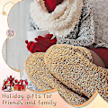 Miniatyrbillede 5 af 5: Over Knee High Fuzzy Socks Plush Furry Lange Benvarmere Brown