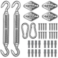 Miniatyrbillede 1 af 5: Markise Hardware Kit 8mm Skygge Sejl Installations Hardware Kit Anti-rust Rustfrit