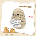 Miniatyrbild 2 av 5: Mini Positiv Potatis, Söt Ull Rolig Stickad Positiv Potatis, Positiva Gåvor Rolig Present Positiv Potatis A