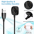 Miniatyrbillede 3 af 5: Oplader Kompatibel Med Fitbit Sense & Fitbit Versa 3 Smartwatch - Usb-opladerkabel 100cm - Smartwatch-tilbehør