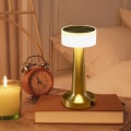 Miniatyrbillede 4 af 4: Batteridrevet bordlampe, genopladelig trådløs LED-bordlampe med berøring, 3-trins lysstyrke, USB-øjenbeskyttelse, dekorationsnatlampe Gold