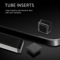 Miniatyrbilde 3 av 5: 100 stk plast firkantede rør innlegg ende blanking caps 20mm X 20mm svart C black