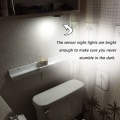 Miniatyrbilde 3 av 5: Selvklebende batteridrevne LED-lys, selvklebende LED-nattlys med 3 batterier/batteri for skap/garderobe/hylle/inngang/kjøkken/gang