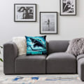 Miniatyrbild 2 av 5: Godzilla King of The Monsters kuddkudde - Pop Art - Canvas örngott singel - Utan fyllningspad - 45x45cm (Endast överdrag) -s614