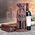 Miniatyrbillede 5 af 5: 1 til 10 Burlap Vinposer Blind Vinsmagning, Vinposer Bryllup Bordnumre, Vinsmagning Tasker, Fest