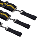 Miniatyrbillede 4 af 5: Værktøjsbælte Suspender Justerbar Heavy Duty Arbejdsbælte Sele Polstret Suspenders Loop Polstret Værktøjsbælte Sele Sort, Gul 1stk