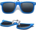 UV-beskyttelse Flip-Up Polariserte Clip-On Solbriller for Barn over Reseptbelagte Briller (Gutter og Jenter)