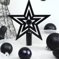 Miniatyrbild 3 av 5: Sprängsäker julkulsprydnader Set Presentpaket för julgransdekoration (45 st) black