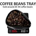 Miniatyrbilde 4 av 5: Kaffe bønne doseringskopp og sprayflaske sett for Espresso, Kaffe bar tilbehør, Keramisk enkel doseringsbrett for kaffe Black