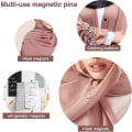 Miniatyrbild 4 av 5: 8 st hijab magnetiska stift, multi-use hijab magneter utan hakar, multi-use sjal hijab magneter för kvinnor muslimska Fiis