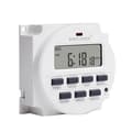 TM618H-4 DC 12V Volt Spänningsutgång Digital 7 Veckovis Programmerbar Timer Switch Tidsrelä Kontroll White