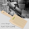 Miniatyrbillede 5 af 5: Flat Top Guide Comb Med Flydende Boblevandsret Flattop Hår Flattopper Beige