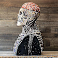 Miniatyrbild 3 av 5: Ölserveringsdräkt Kvinnor Oktoberfest Dirndl Klänning Vuxen Halloween Festkläder Red Brain