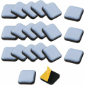 Miniatyrbilde 1 av 5: 2525mm 8 stk selvklebende møbelglidepads, firkantede teflon-glidepads 2525mm for stol, sofa, skrivebord, bord, lenestol