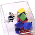 Miniatyrbillede 4 af 4: Polmart Akryl Display & Samleboks Med Skilt Og Lås
