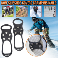 Miniatyrbilde 2 av 4: Grippers snøgrep vinter sko støvler stropp metall pigger knotter universal