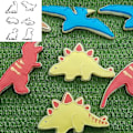 Miniatyrbilde 5 av 5: Dinosaur Cookie Cutter, Fondant Cookie Cutter Kompatibel Med Kids Baking Cookies, Rustfritt Stål Cookie Cutter Set, Dinosaur Cookie Cutter
