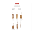 Miniatyrbild 5 av 5: Handgjord Premium Trä Spurtle Set Spurtles Trä, Värmebeständig Non Stick Skotsk Spurtle Set