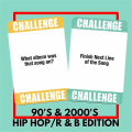 Pikkukuva 2 / 5: Lyrically Correct 90-luvun ja 2000-luvun hiphop- ja R&B-musiikin tietovisakorttipeli