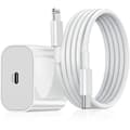 iPhone Snabbladdare USB-C 20W Strömadapter med Kablar