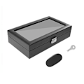 Miniatyrbilde 2 av 5: Watchbox / Klockbox 12 klokker Carbon Luxury modell i sort CW012