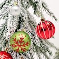 Miniatyrbild 3 av 5: Julgranskulor för juldekorationer - Julgransprydnader för semester- och festdekoration Style 6