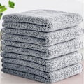 Pikkukuva 1 / 5: 10 kpl Keittiöpyyhkeitä, Mikrokuitu Puhdistusliina, Ultra Imuva Dish Cloth (25 * 25cm, Advanced Grey)