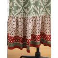 Miniatyrbild 5 av 5: Jastie Boho Retro Blommönster Kjol Kvinnor 2023 Sommar Hög Midja A-linje Plisserad Lång Kjol Casual Semester Strand Kjol Army Green S