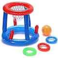 Miniatyrbild 4 av 5: Poolleksaker, Uppblåsbar Poolbasketboll Leksaker, Flytande Basketkorg Uppblåsbar Ringkast Strandboll För Barnspel