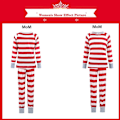 Miniatyrbillede 2 af 5: Julefamiliens Matchende Tøj Julepyjamas Sæt Mor Far Børn Søn To Dele Outfits Røde Stribede Pyjamas Nattøj XL Men