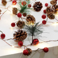 Miniatyrbillede 2 af 5: Juleguirlande med lys LED julelys Juleguirlande fyrretræskogle fe-lys