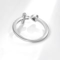 Miniatyrbilde 3 av 4: 925 Sterling Sølv Åpen Ring Justerbar Ring, Passer for