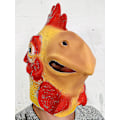 Miniatyrbilde 2 av 3: Morsom Hane Kylling Maske for Fester og Halloween - Dyrekostyme