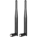 Miniatyrbilde 2 av 5: Dual Band Wifi Antenne 24ghz 5ghz 58ghz 3dbi Rp-sma Male Antenne Erstatning (2-pakning) Kompatibel Med Wifi Router Hotspot Nettverkskort Usb Adap